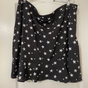 Star mini skirt with ruffle